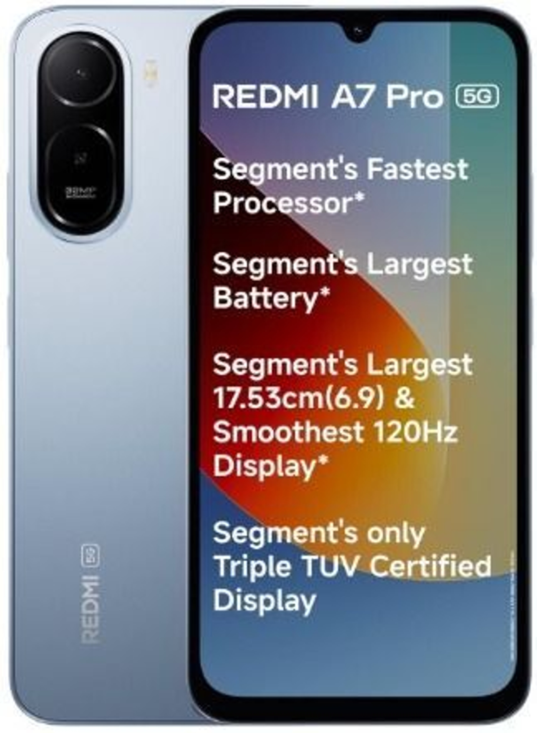 Redmi A7 Pro 5G(4GB+128GB,Mist Blue)