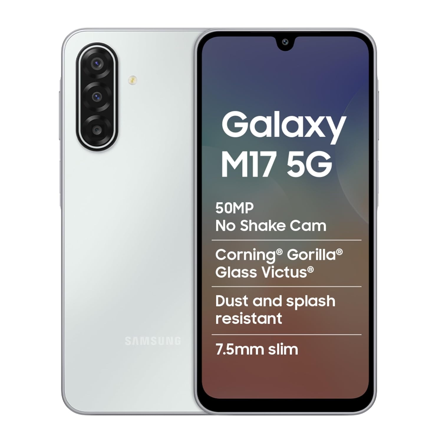 Galaxy M17 5G(6GB+128GB, Moonlight Silver)
