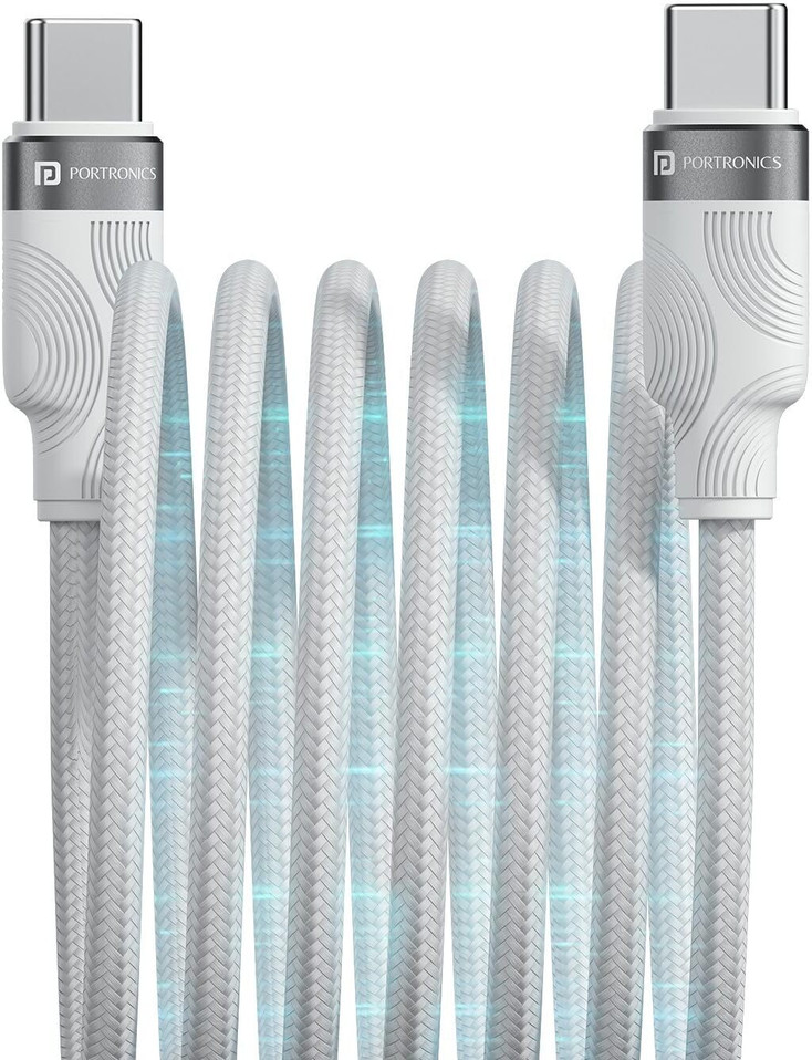 Portronics Maglink C Square Type-C To Type-C Cable