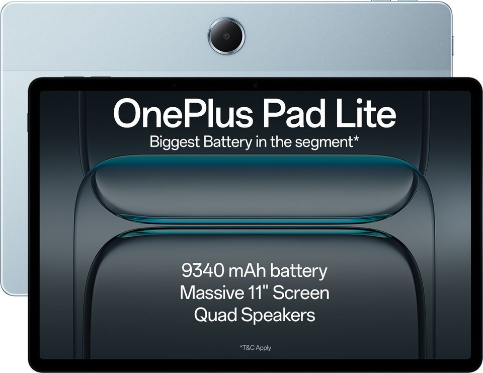 OnePlus Pad Lite (6GB+128GB, Wi-Fi, 11", Aero Blue)