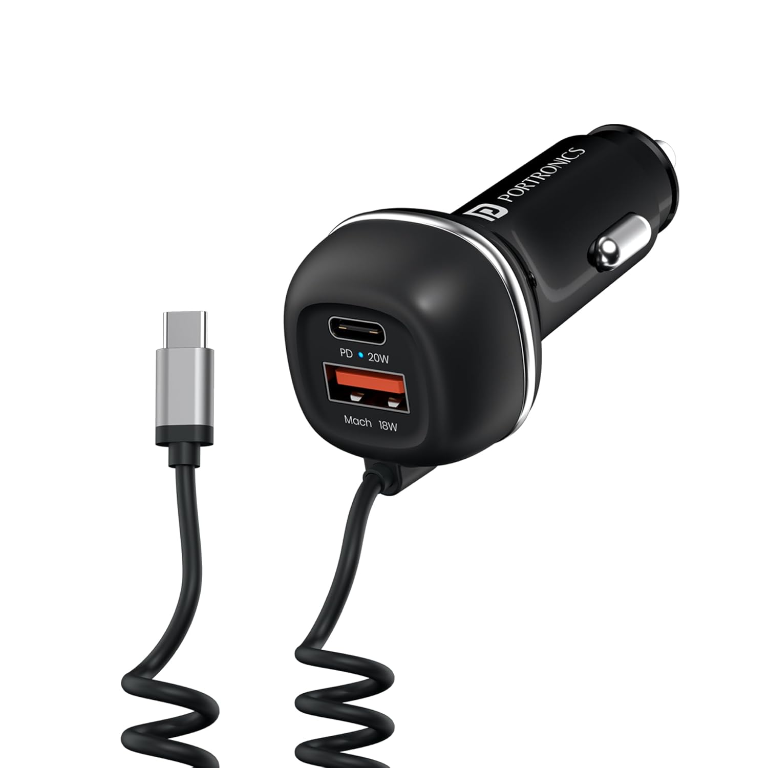 Car Power Charger 18  20W Black