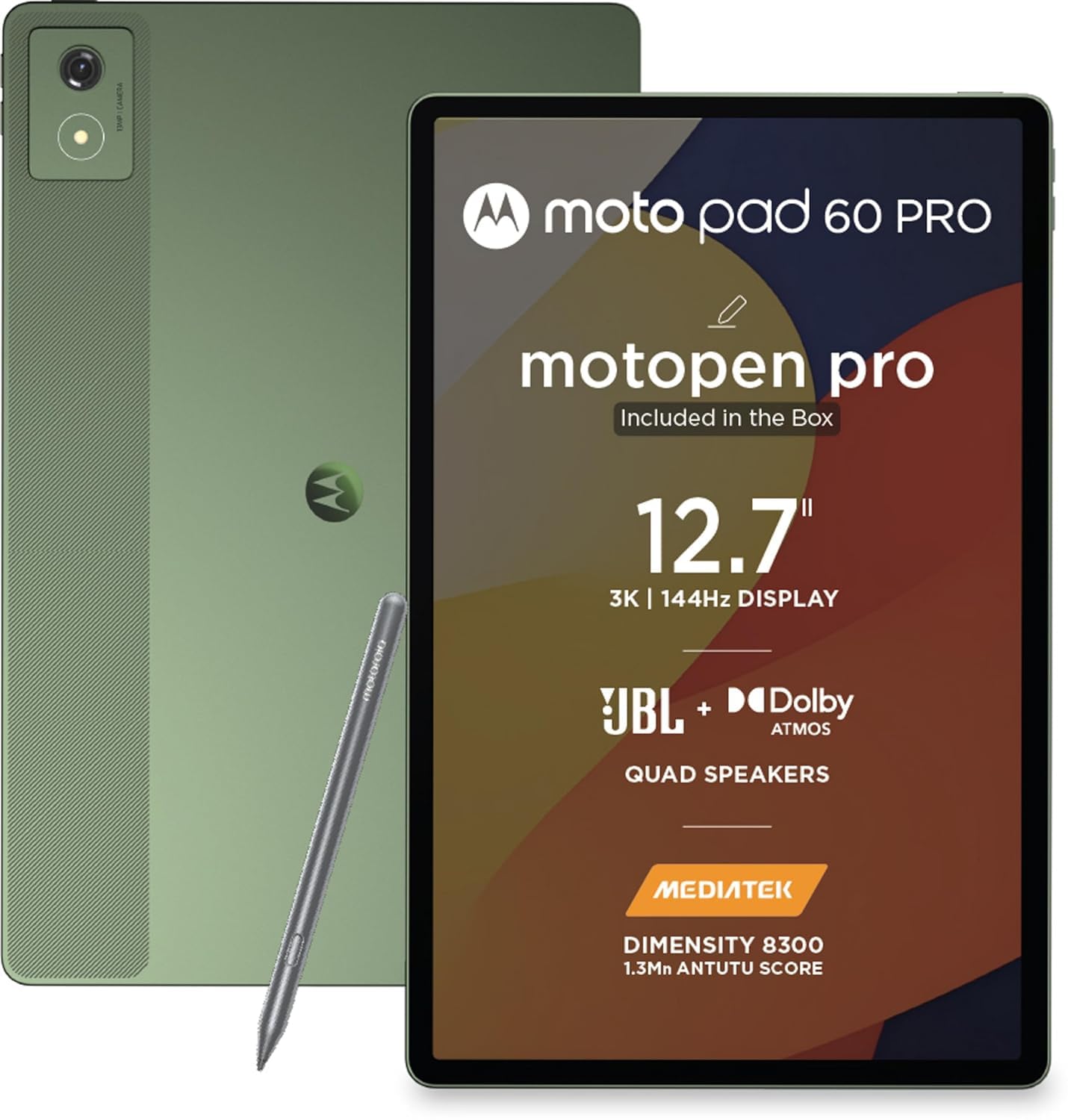 Motorola Pad 60 Pro with Pen (12GB+256GB, Wi-FI, Pantone Bronze Green)