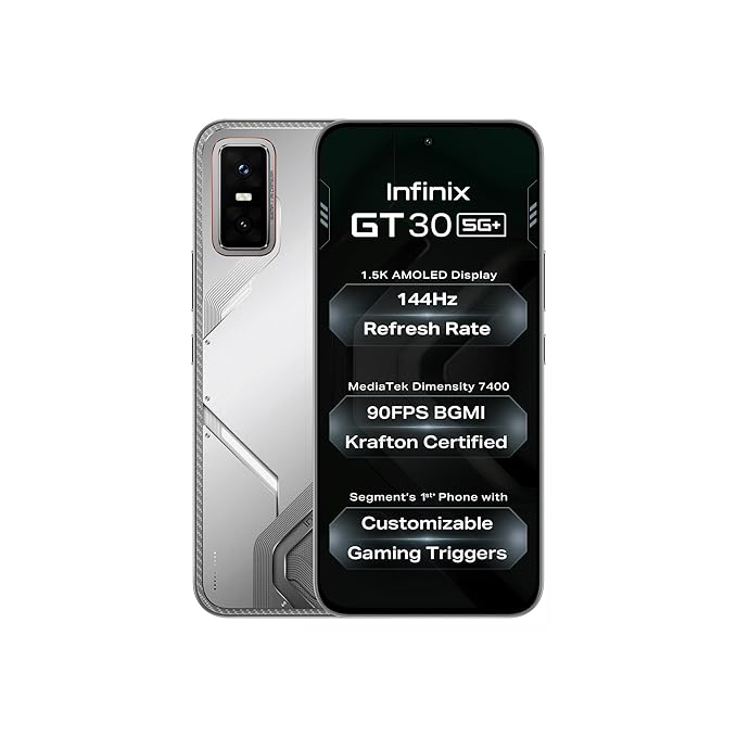 Infinix GT 30 5G+(8GB+256GB, Blade White)