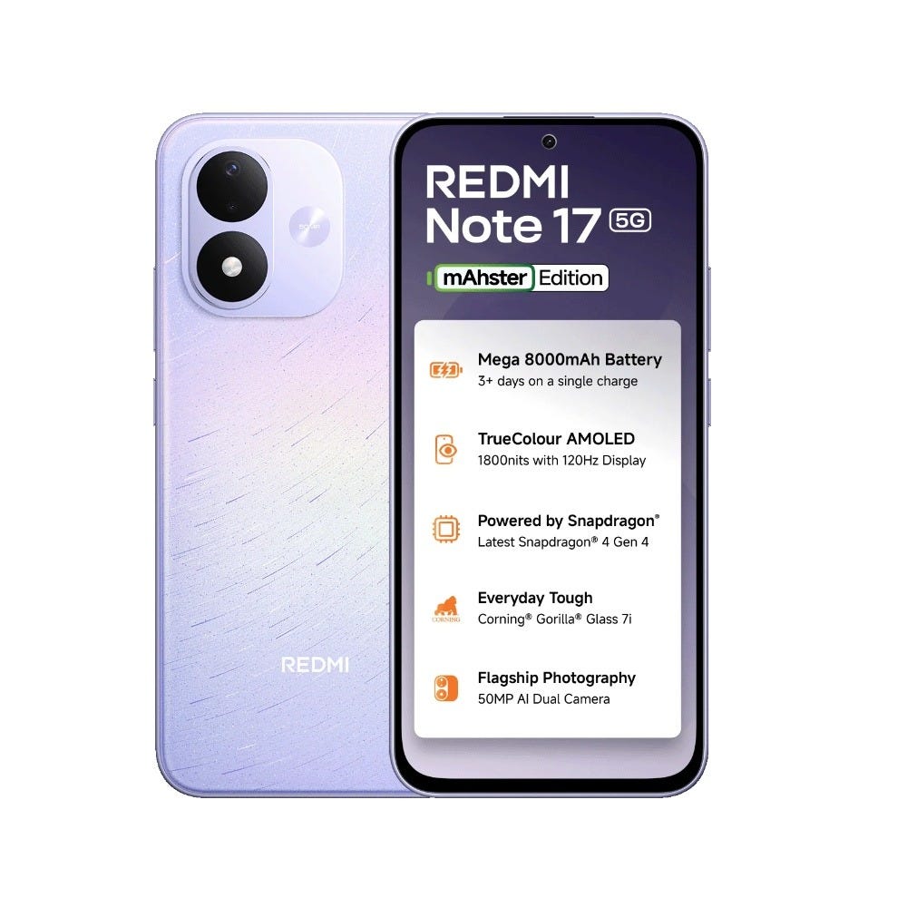 Redmi Note 17 5G(8GB+128GB,Starlight Purple)