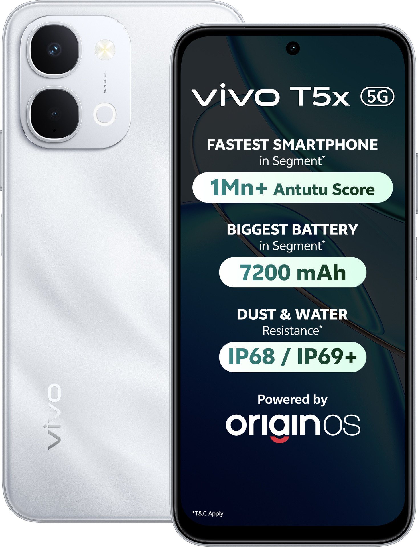 VIVO T5X 5G(8GB+128GB,Star Silver)