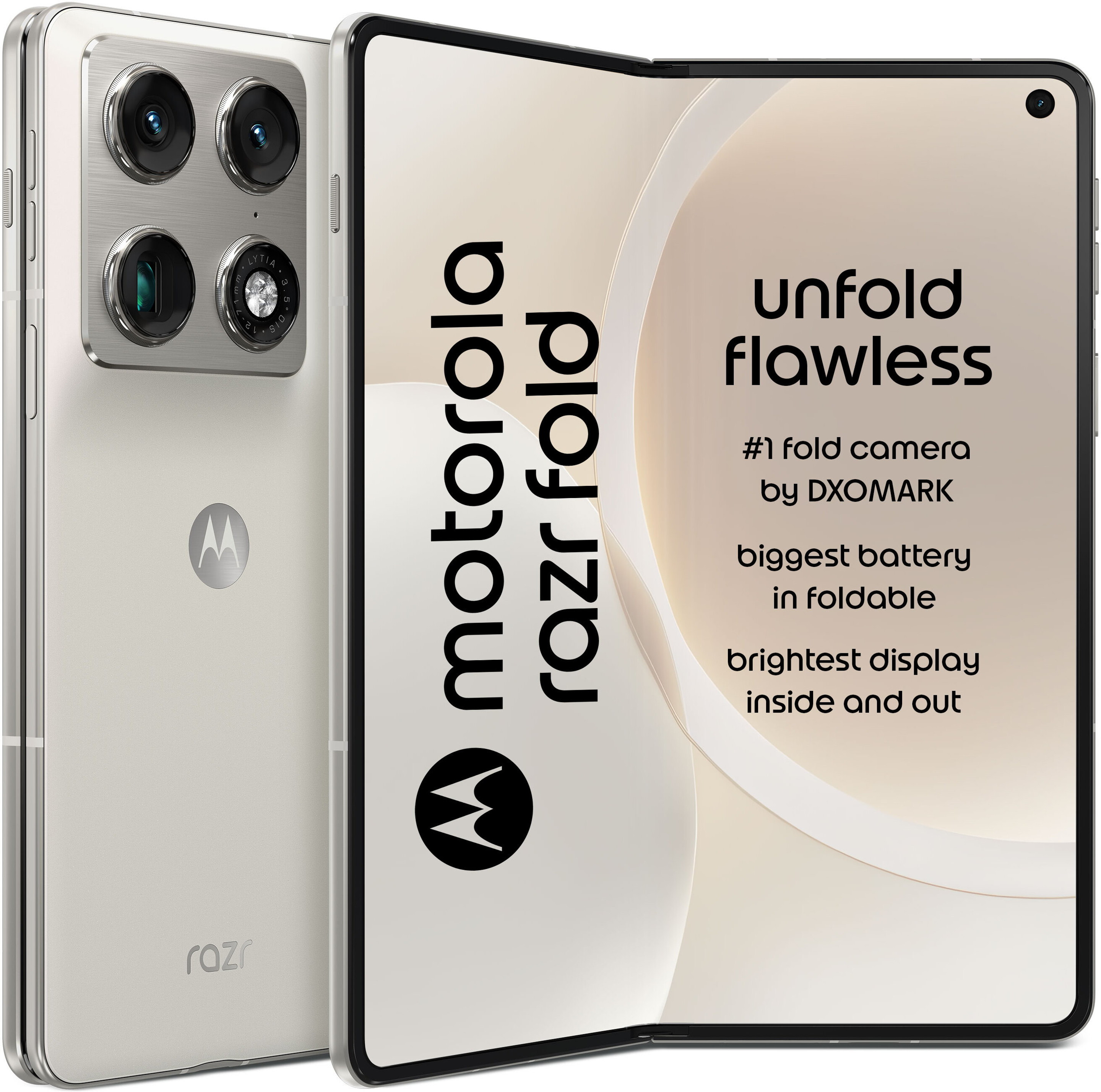 Moto Razr Fold 5G(12GB+256GB, Pantone Lily White)