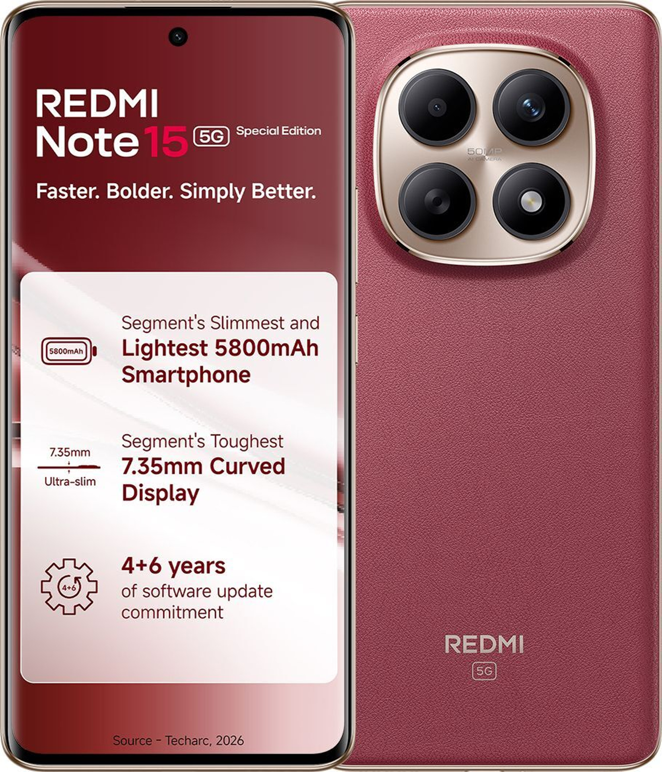 Redmi Note 15 SE 5G(6GB+128GB,Crimson Reserve)