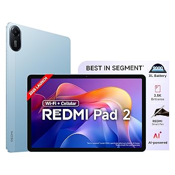 Redmi Pad 2 (4GB+128GB, Wi-Fi, Sky Blue)