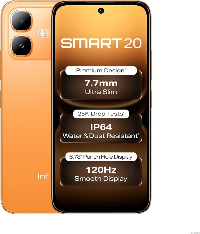 Infinix Smart 20(4GB+64GB, Sunlike Orange)