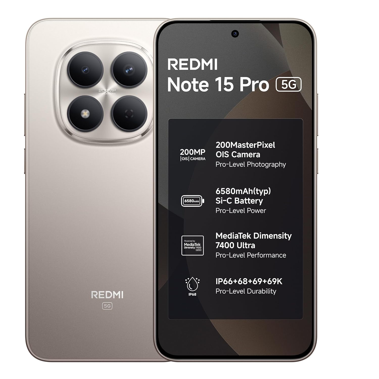 Redmi Note 15 Pro 5G(8GB+128GB,Silver Ash)