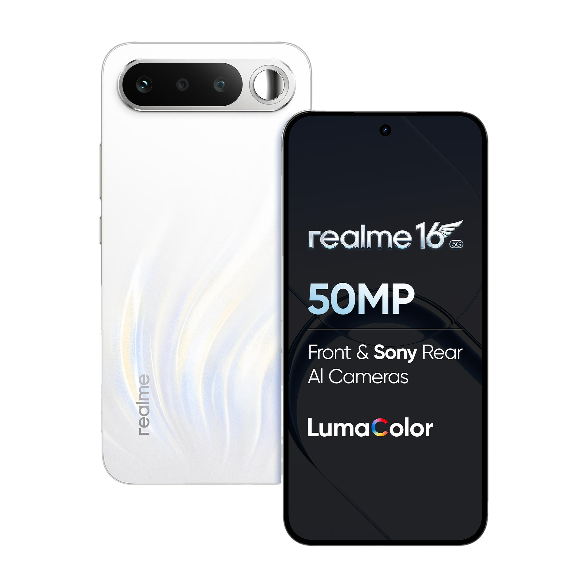 Realme 16 5G(12GB+256GB, Air White)