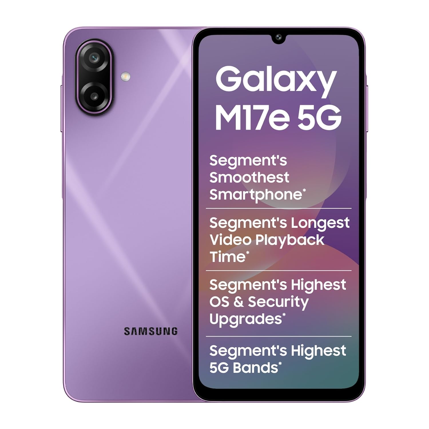 Galaxy M17e 5G(6GB+128GB, Blitz Vibe Violet)