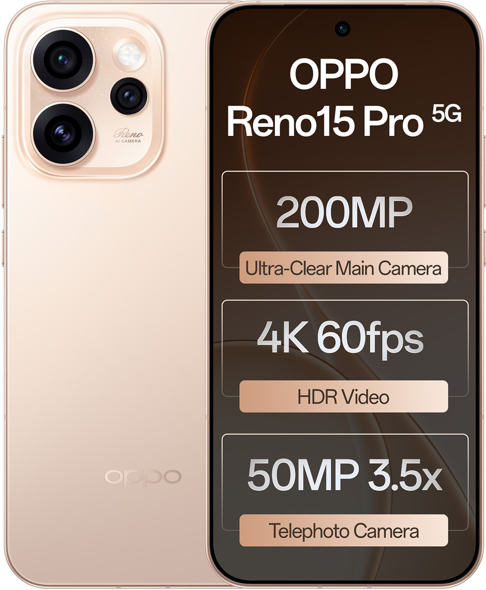 OPPO Reno15 Pro 5G(12GB+512GB, Sunset Gold)