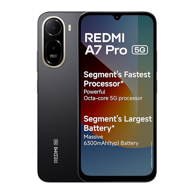 Redmi A7 Pro 5G(4GB+128GB,Black)