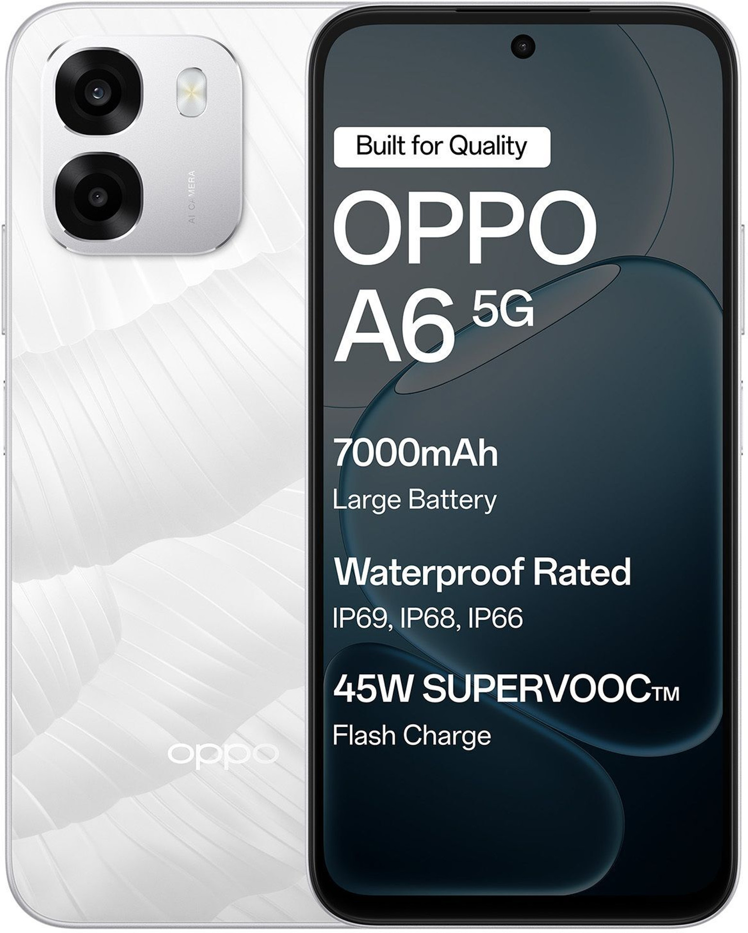 OPPO A6 5G(6GB+128GB, Ice White)