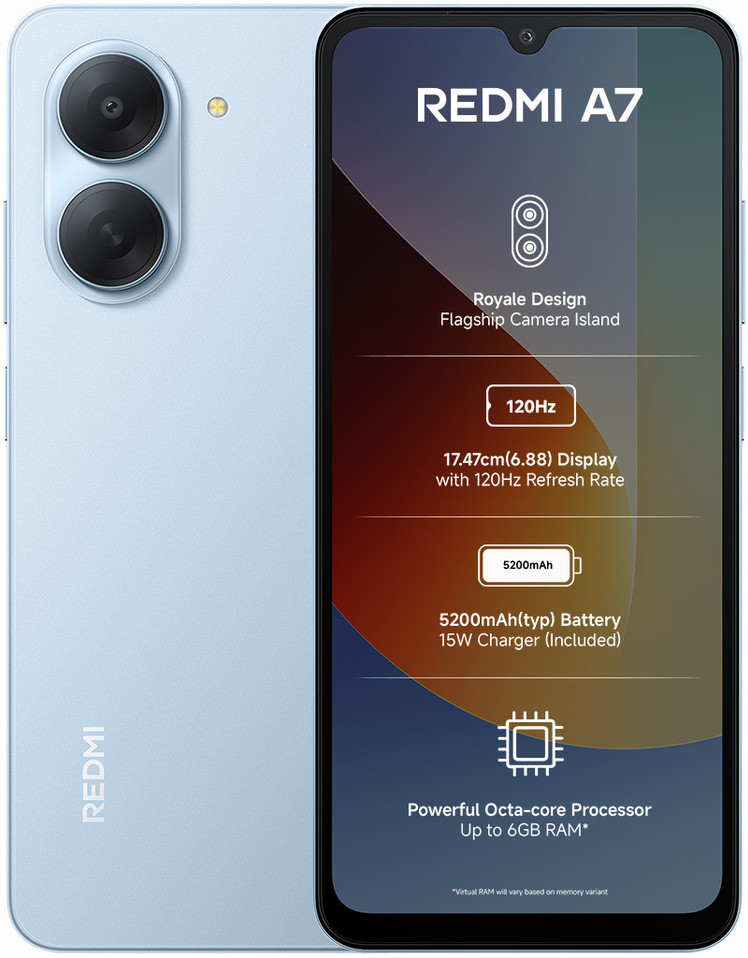 Redmi A7(3GB+64GB,Sky Blue)