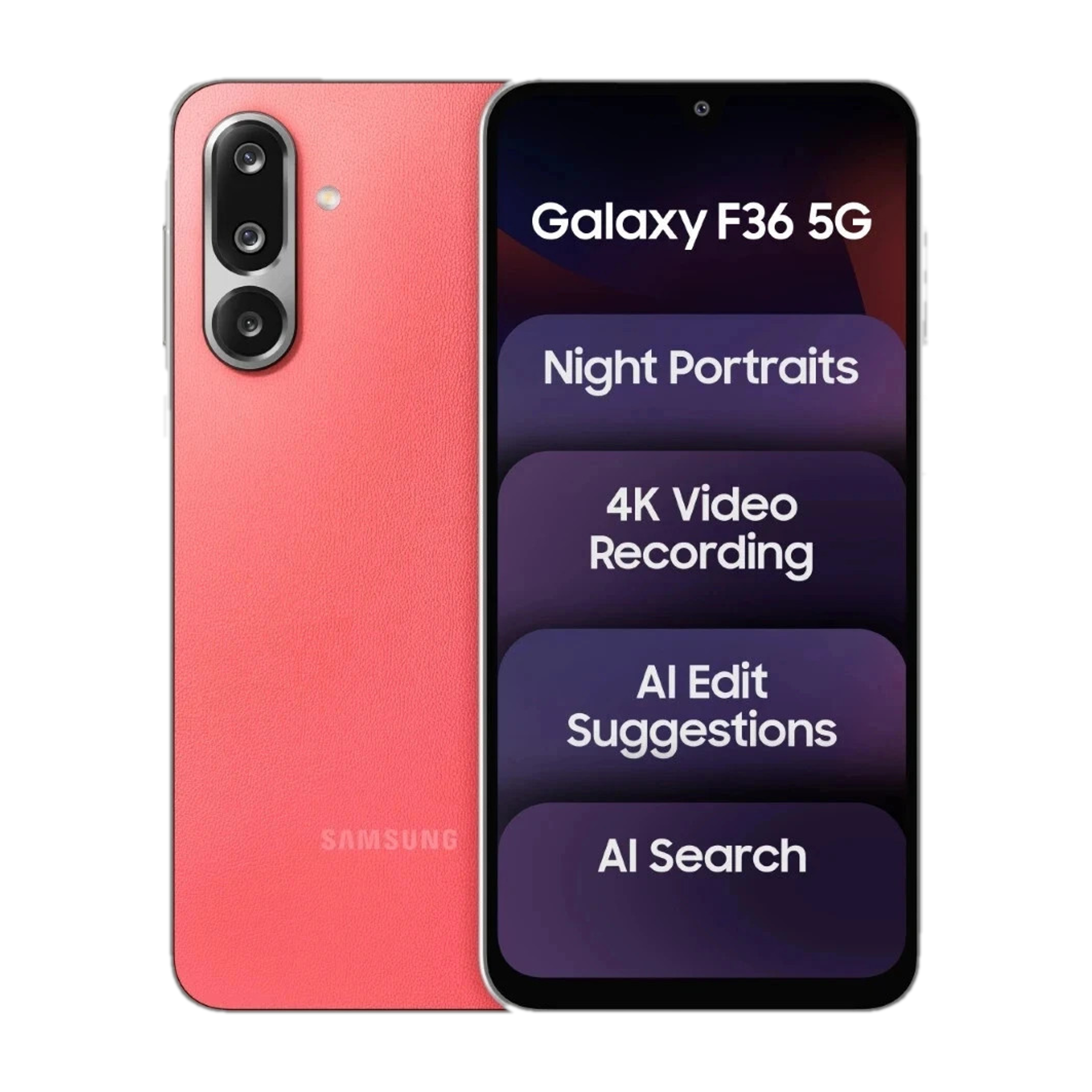 Galaxy F36 5G(8GB+128GB, Coral Red)