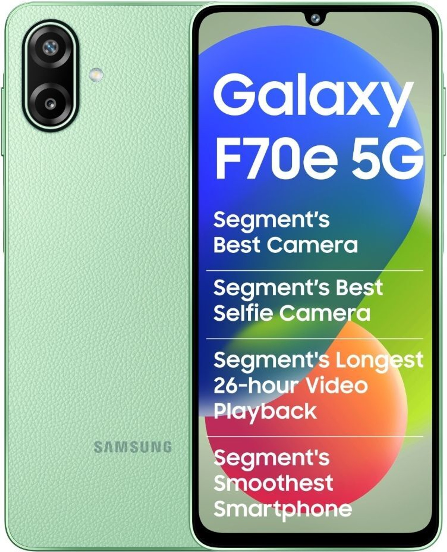 Galaxy F70e 5G(6GB+128GB, Limelight Green)