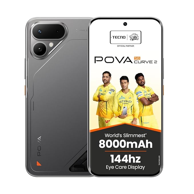 Tecno Pova Curve 2 5G (8GB+128GB, Storm Titanium)