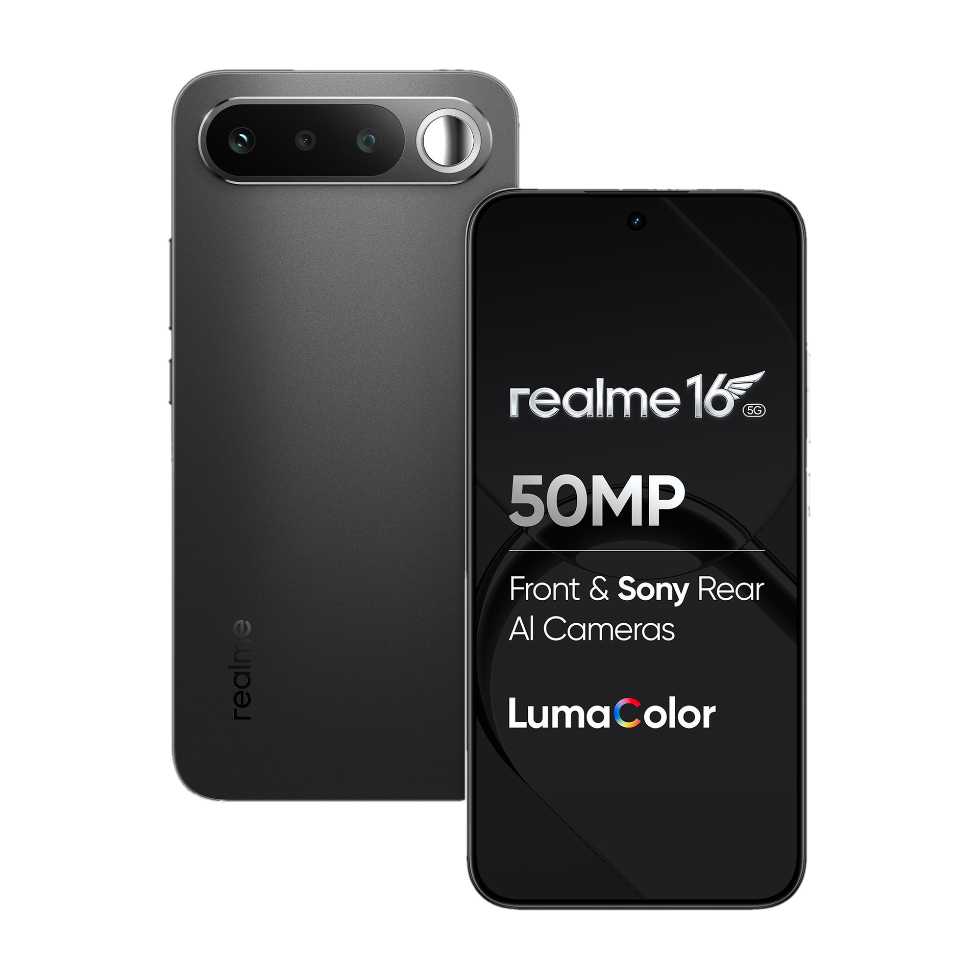 Realme 16 5G(12GB+256GB, Air Black)