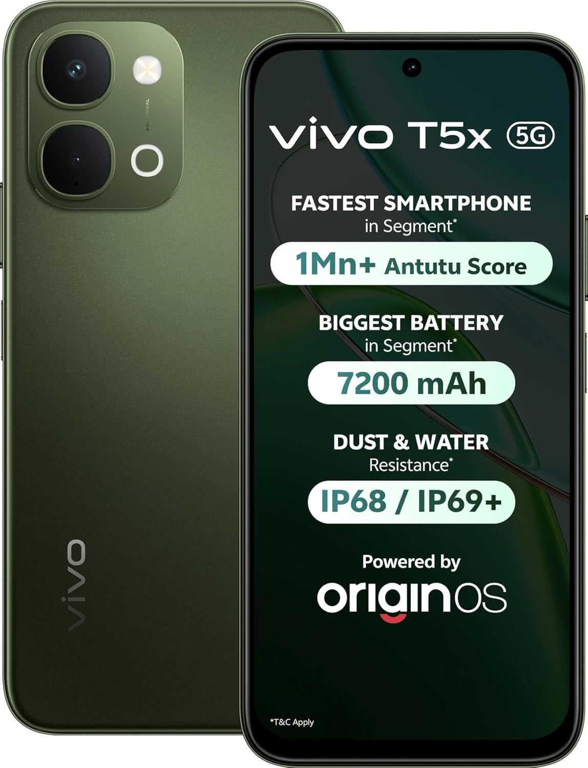 VIVO T5X 5G(8GB+128GB,Cyber Green)
