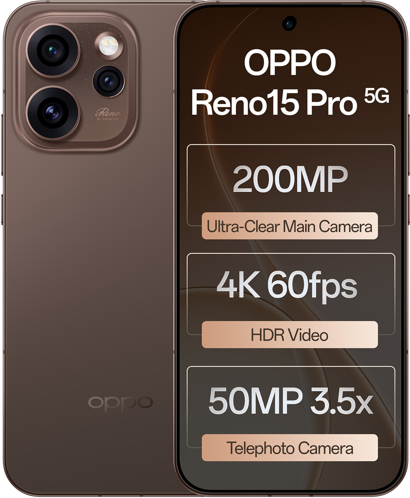 OPPO Reno15 Pro 5G(12GB+256GB, Cocoa Brown)