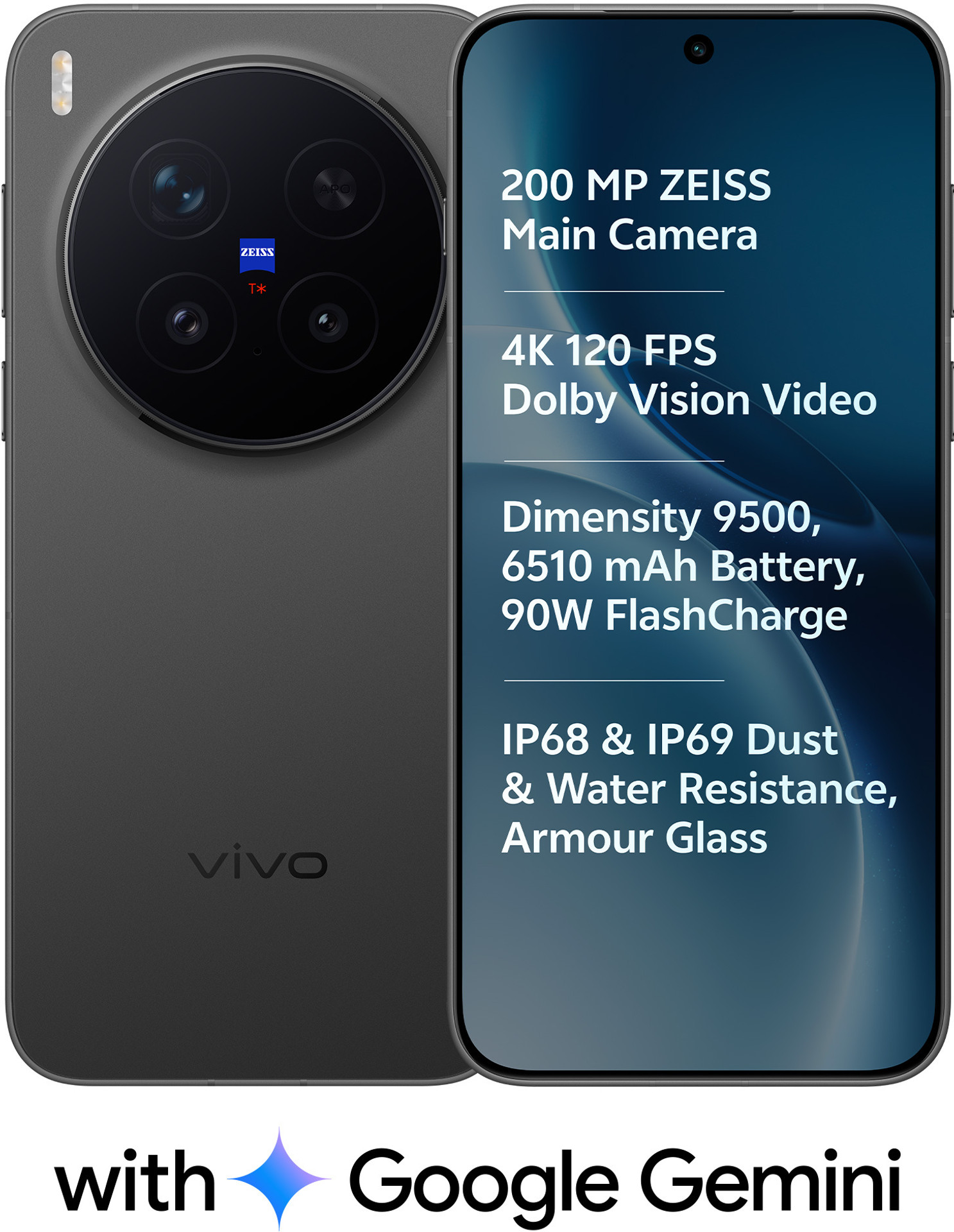 VIVO X300 Pro 5G(16GB+512GB, Elite Black)