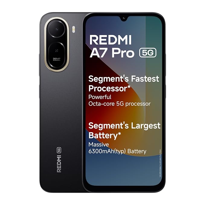 Redmi A7 Pro 5G(4GB+64GB,Black)