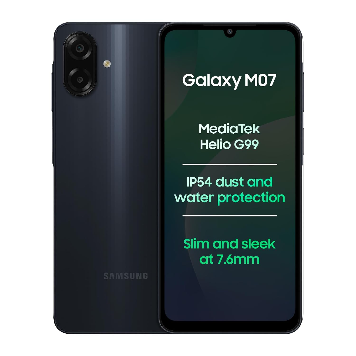 Galaxy M07 (4GB+64GB, Black)