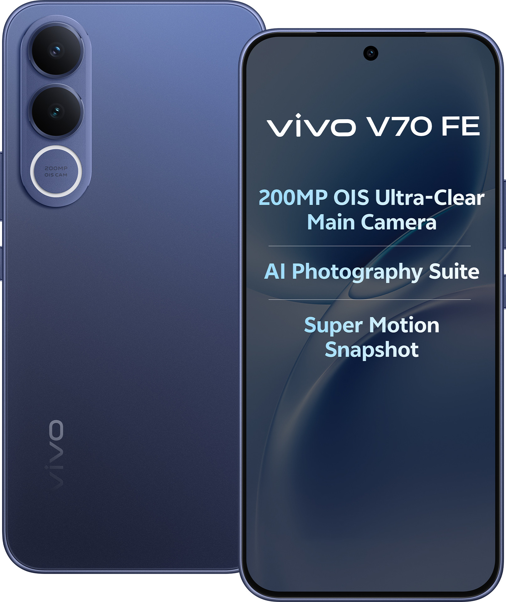 VIVO V70 FE(12GB+256GB, Monsoon Blue)