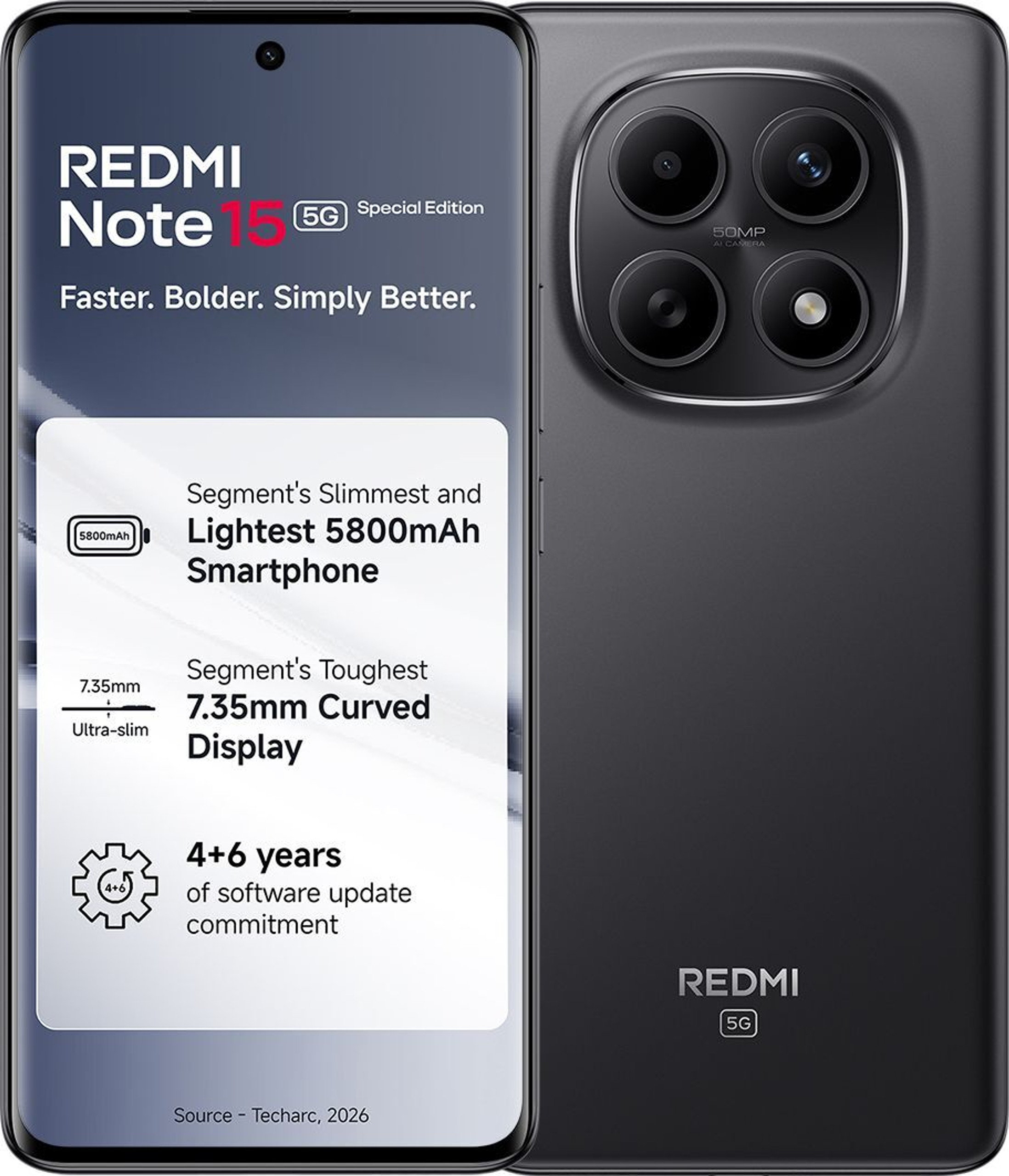 Redmi Note 15 SE 5G(8GB+128GB,Carbon Black)