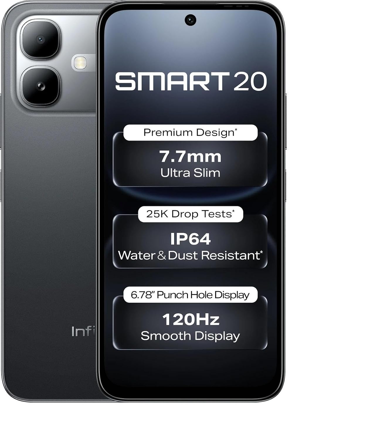 Infinix Smart 20(4GB+64GB, Shadow Black)