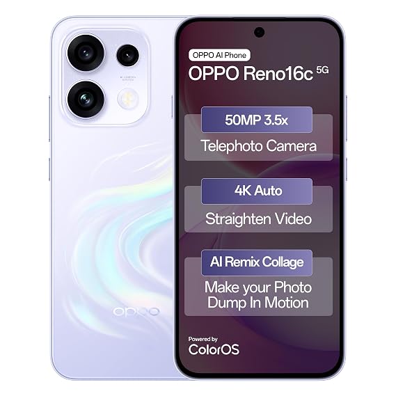 OPPO Reno16c 5G (8GB+256GB, Stellar Purple)