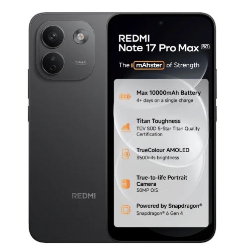 Redmi Note 17 Pro Max 5G (12GB+256GB,Stealth Black)
