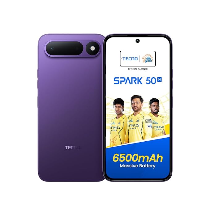 Tecno Spark 50 5G(6GB+128GB, Fantasy Purple)