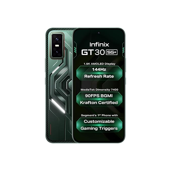 Infinix GT 30 5G+(8GB+128GB, Pulse Green)