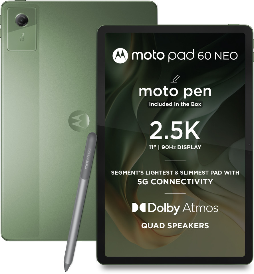 Motorola Pad 60 Neo (4GB+128GB, Wi-Fi+Cellular, Pantone Bronze Green)