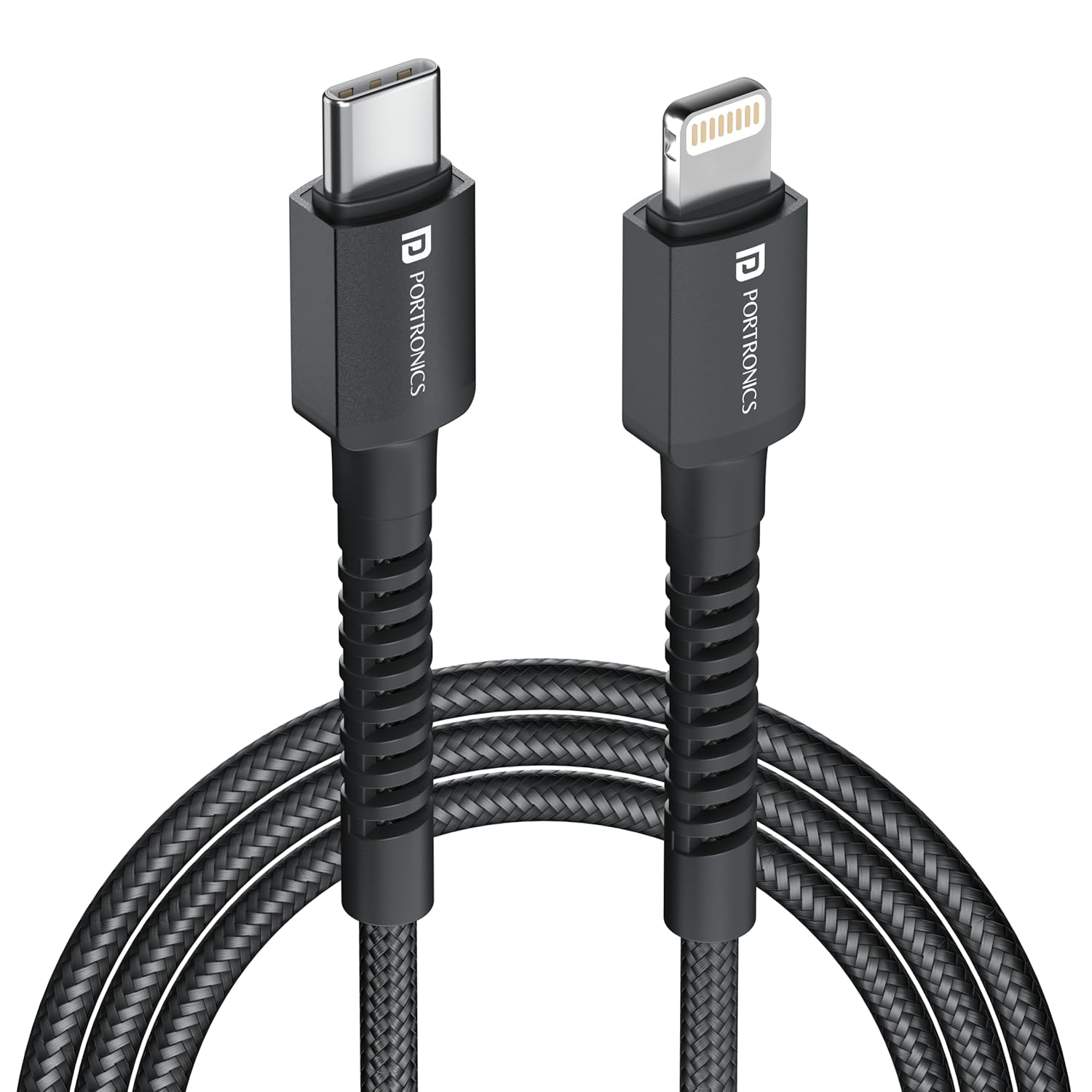Portronics Konnect X Type-C To 8 Pin 2m Cable